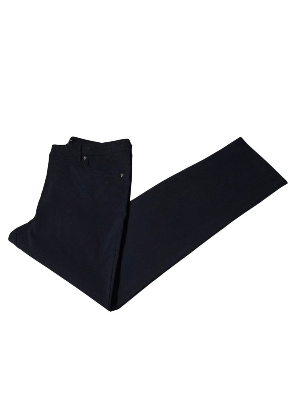 Zac & Rachel Pants Womens Plus Size 16 Navy Blue Straight Leg Slacks Trouser